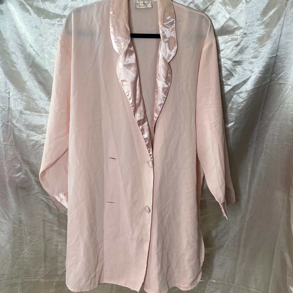 Vintage Victoria secret button up pj robe size large